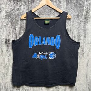 VTG 90s Orlando Magic NBA Home Team Tank Top Sleeveless Shirt Men's Large